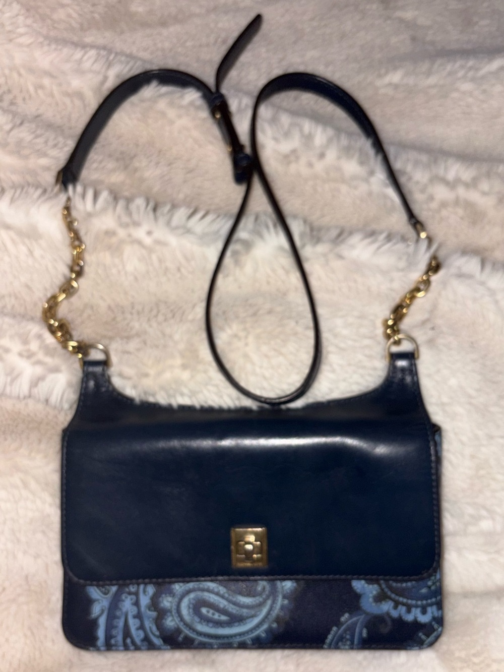 NWOT Michael Kors Studio Paisley Natalie Medium Chain Messenger